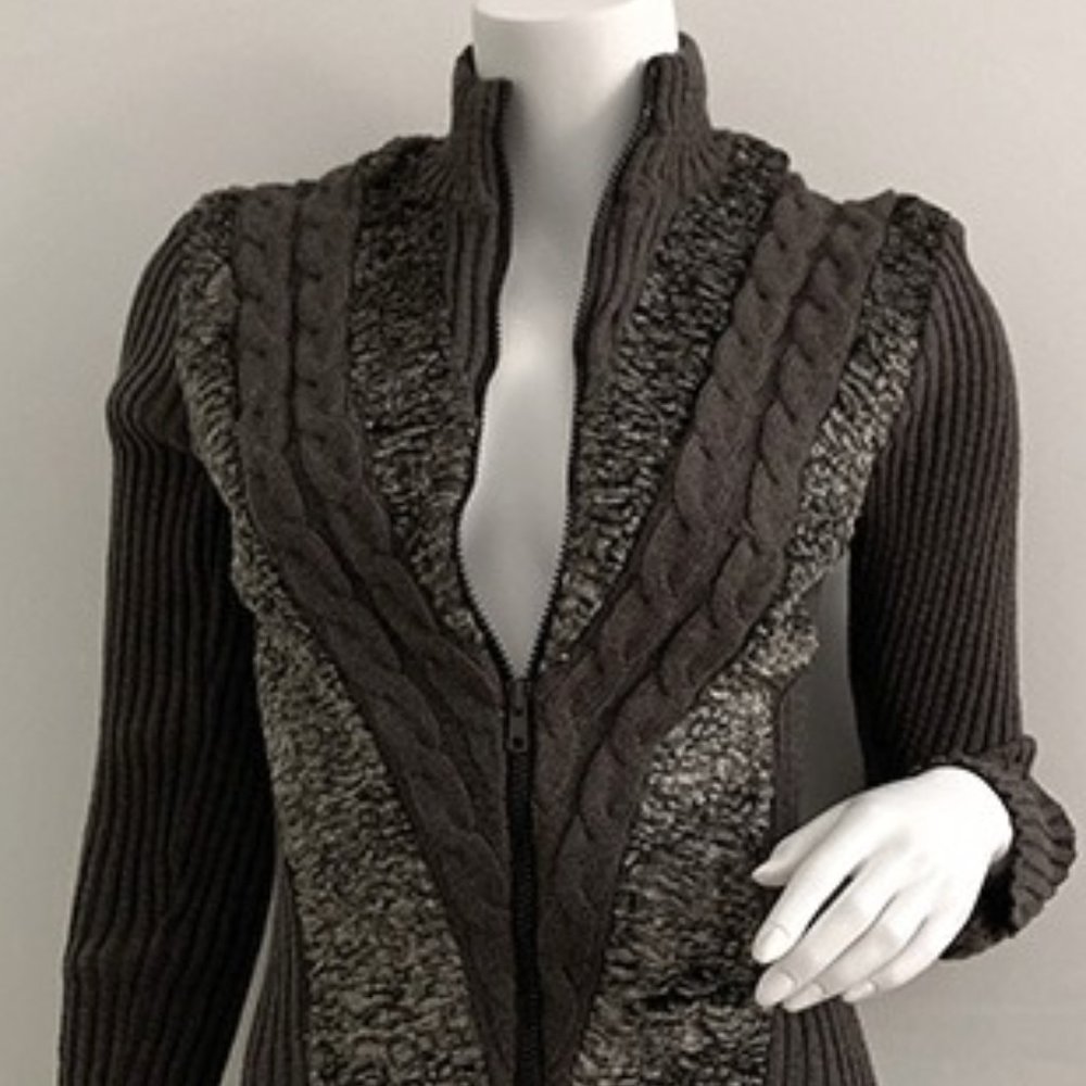 IRIE Brown Zip Cardigan